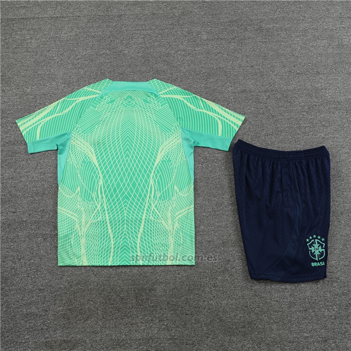 Chandal del Brasil Manga Corta 2022-2023 Verde - Pantalon Corto